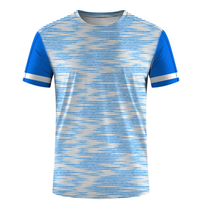 ETST 07 Zomer ademende trainingskleding buiten fietsen sport heren T-shirt casual O-hals dames trainingspak unisex korte mouw top XL