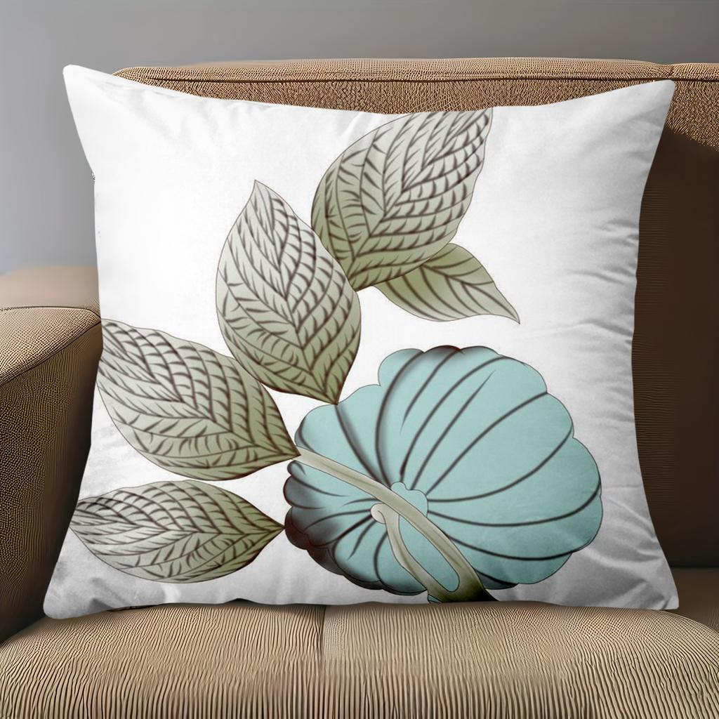 1 Pieces Tropical Leaf & Floral Print Throw Pillow Covers Pattern Cushion Cover Suitable For Sofa Bedroom Car Pillow Cover