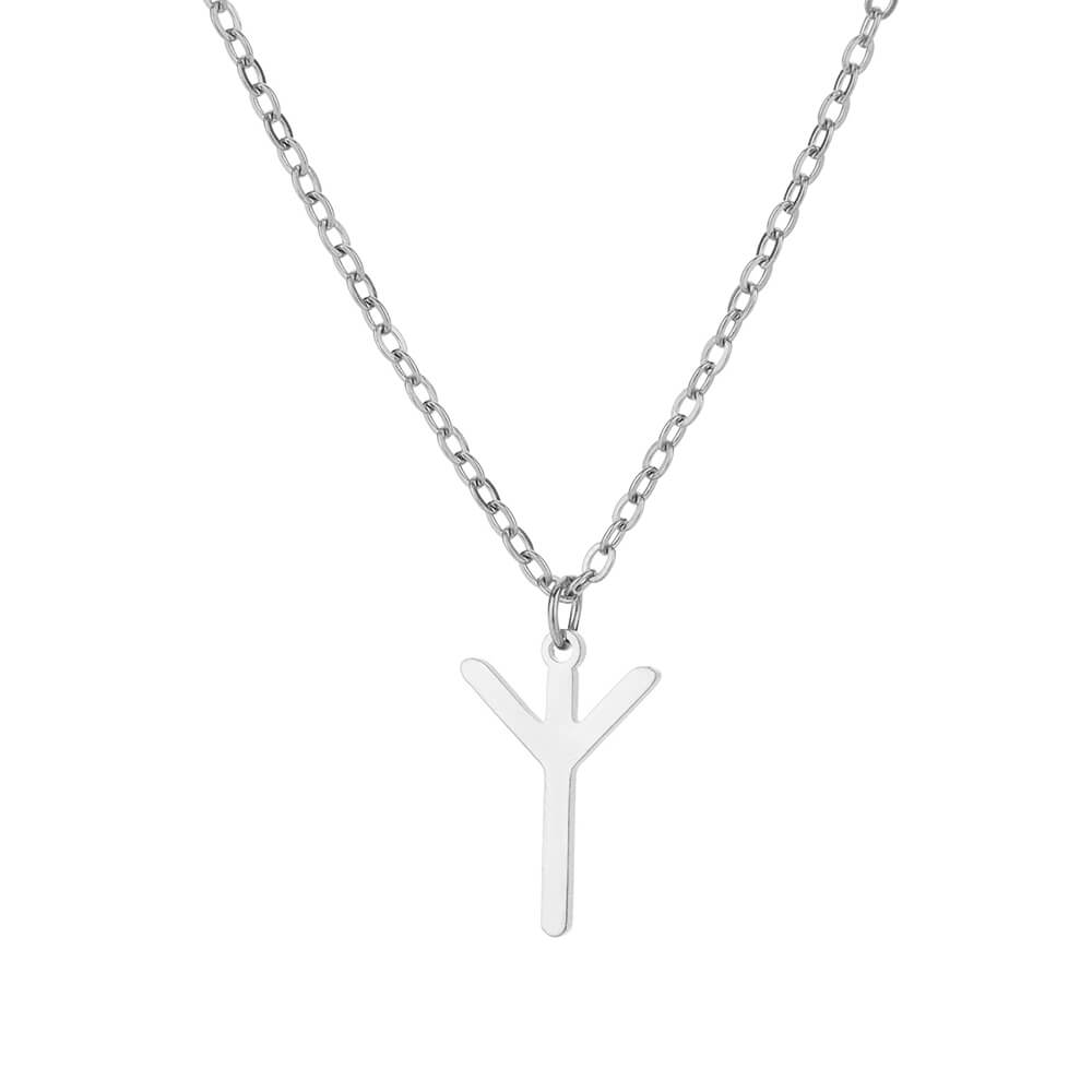 

Многослойное ожерелье с рунами викингов для женщин, из нержавеющей стали, с нордическими руническими подвесками, женственное, изящное, минималистичное, с цирконом, подарок GOLD