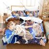 Popular Anime Misaka Mikoto Graphic Bedding Set Duvet Cover With 2 Pillowcases Teen Otaku Room Decor