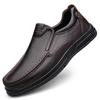 Men's Breathable Leather Casual Shoes - Non-slip, Soft Sole, Size 45-46, Business Formal Shoes
