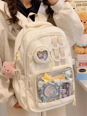 Anime Style Ita Bag Backpack for Girls – Large Capacity Shoulder Bag for Middle and High School Students