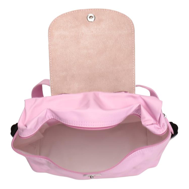 Longchamp Le Pliage Faltbarer Stoffrucksack Kleiner Damenrucksack Rosa 1699619P36