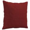 Decorative Cushions 2 Pcs Burgundy 40x40 Cm Fabric