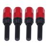 20 Pcs Taper Cone Lug Bolts Aluminum Alloy M12x1.5 Conical Seat Wheel Lug Bolts with Cap Red