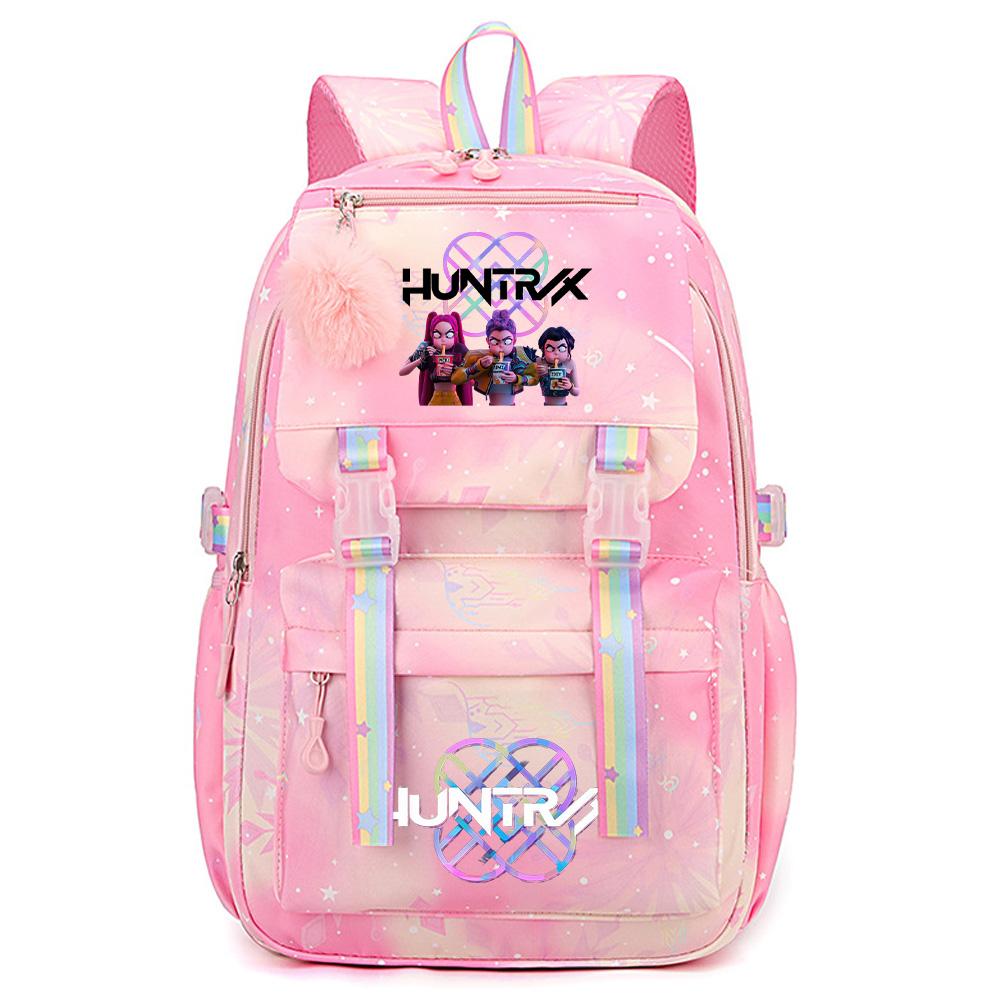 K-Pop Dämonenjäger Bedruckter Wasserdichter Rucksack mit Großer Kapazität Teenger Schüler Mädchen Junge Schultasche Buchtasche Damen Große Kapazität Reisetasche Geschenk