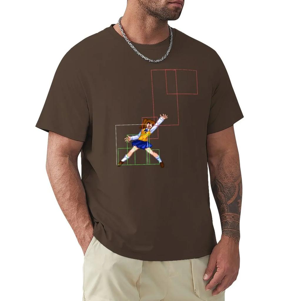 Melty Blood Actress Again Código Atual Satsuki 623C Camiseta para um menino anime masculina camisetas altas