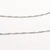 And My Jewelry Pt850 Platinum Chain Necklace 50cm Long Neck Chain [Your Box] - Screw-Type [Gift Wrapped]