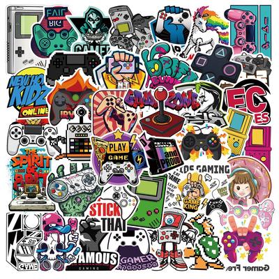 10/50pcs I Love Playing Games Stickers Vintage Video Game Graffiti Stickers for DIY Luggage Laptop Skateboard Bicycle Sticker