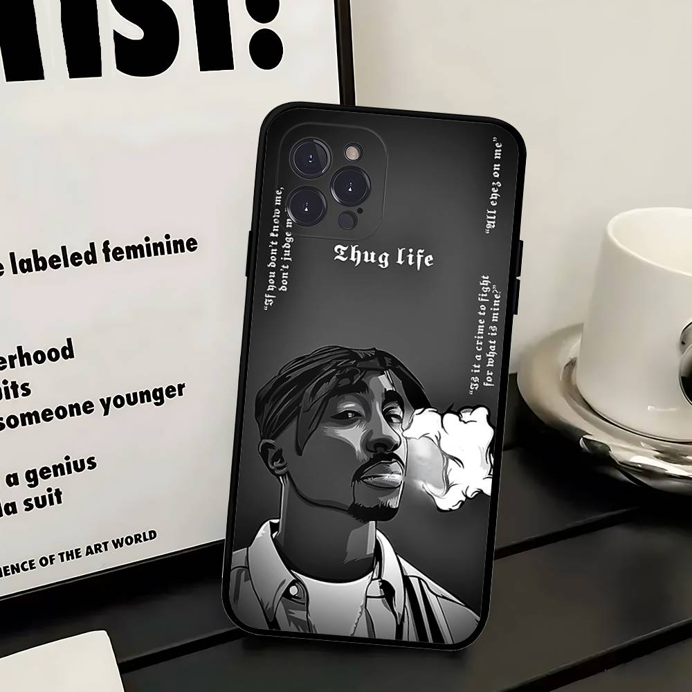 

Rapper 2pac Singer Tupac 2 Phone Case For IPhone 17 16 Pro Max 15 14 13 12 11 Mini PLUS Cover iPhone 17