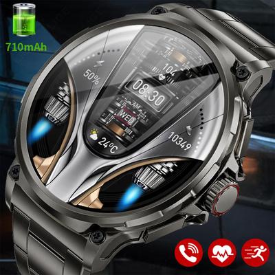 LIGE Neue 710 mAh große Kapazität Batterie Smart Watch Männer Outdoor-Sport Gesundheit Tracking wasserdichte Smart Armband Bluetooth Anruf Smart Watch 2024 Geschenk
