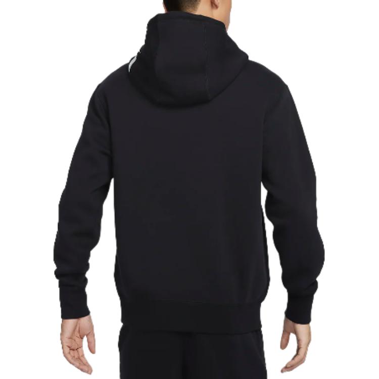 Nike Club Morant Series Letter Print Fleece Hoodie Men Hoodies Black FZ1039010