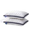 Starry Sky Feather Velvet Cervical Pillow with Quilted Embroidery - Non-Sinking, Ideal for Home, Student Dorms, Hotels