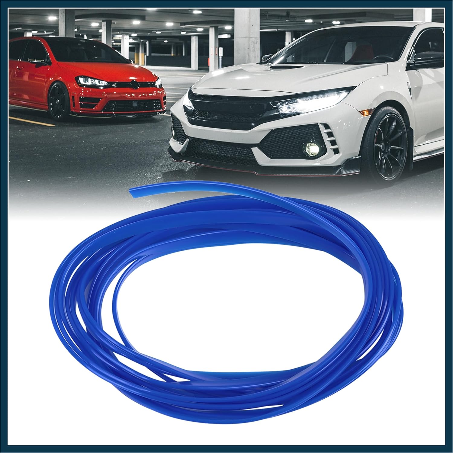 

Car Interior Trim Strip Line Gap Door Edge Seal Protector Dark Blue 5m 16.4ft Automotive Parts