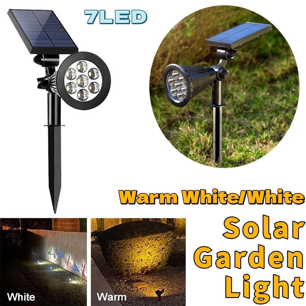 Solar Powered Garden Solar Spotlight 7 LED Outdoor Solar Spotlight  Landscape Decor