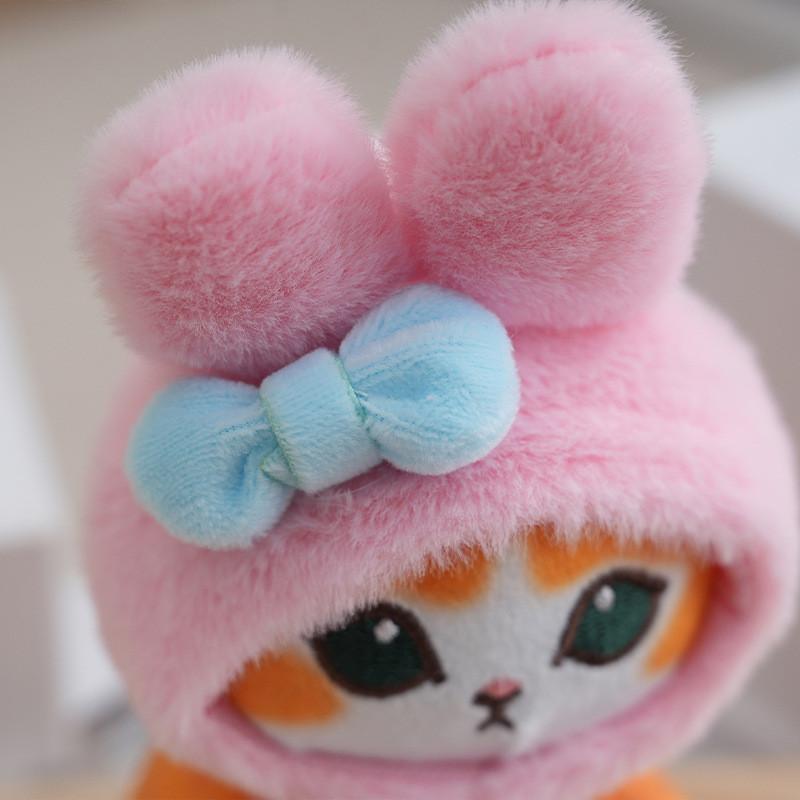 Adorable Plush Sanrio Shark Cat Backpack Keychain Doll Pendant For Creative Gifts