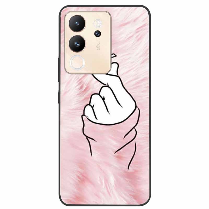 For Vivo V30 Lite Case 6.67'' Silicone Painted Soft TPU Protective Cover for Vivo V 30 Lite 5G Phone Cases V30Lite V2314 Cartoon