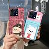 Card Slot TPU Phone Case For ZTE Blade V50 Vita Waterproof Protective Fashion Design Cartoon Cute Anti-knock Soft Case