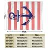 Nautical Anchor Boat Plush Blanket Girls Boys Flannel Bedding Throws Chair Super Soft Custom Quality Bedspread Gift Idea