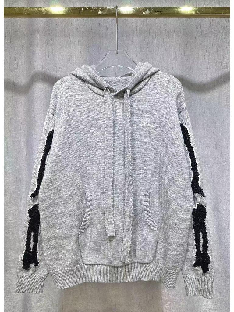 Amiri Herbst/Winter Kapuzenpullover mit Stickerei, Kirin-Arm und AMIRI-Buchstaben für Herren