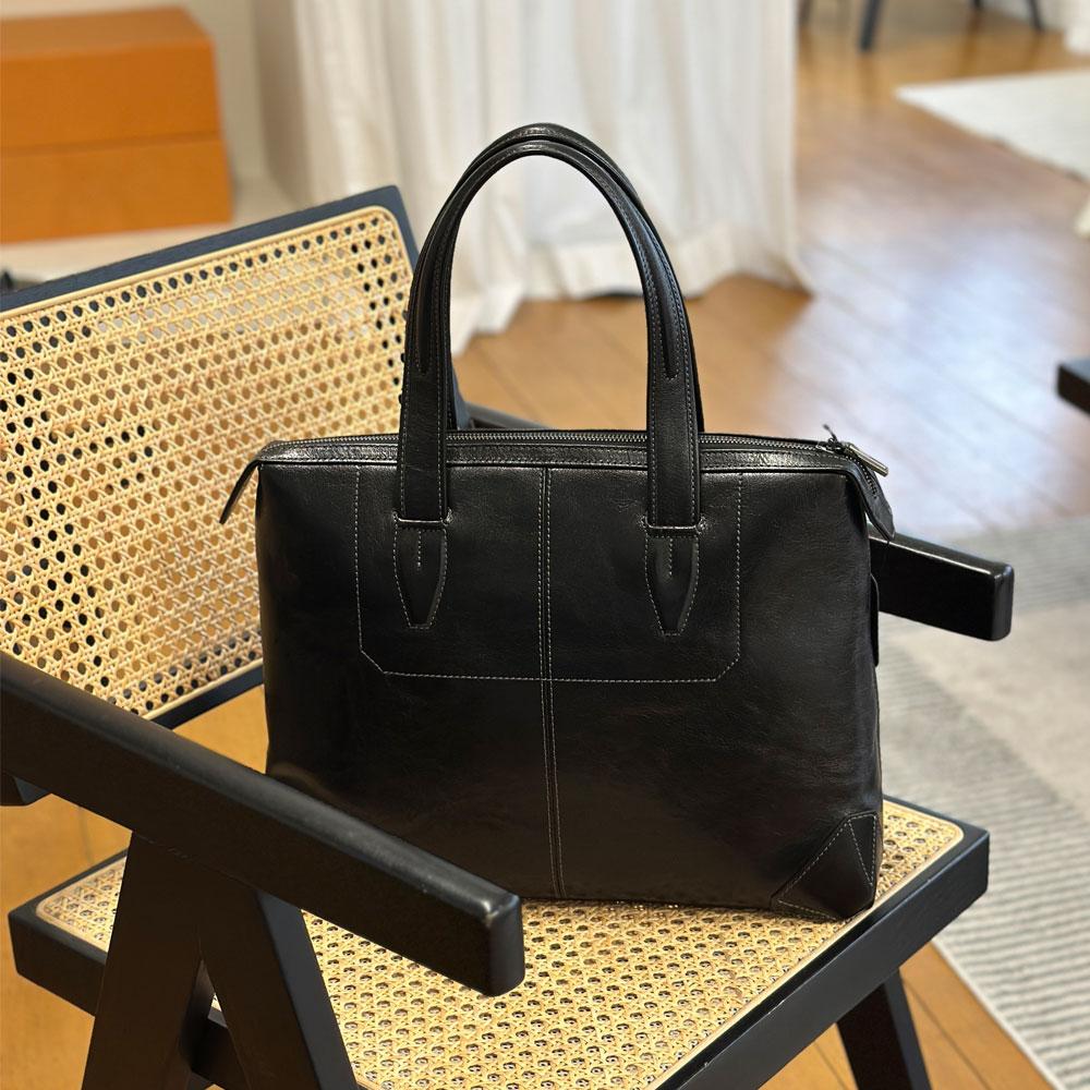 Bvp Genuine Leather Briefcase T1050 Big/Small Size
