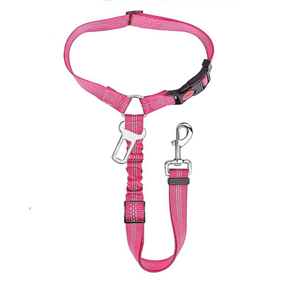 Reflective Pet Car Seat Belt Adjustable Dog Harness Leash Dog BackSeat Safety Belt  Pet Outdoor