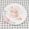 2Pcs/Set Cute Cartoon Bears Band Hair Clips For Women Candy Colors Side Clip Sweet Girls Hair Accessories Daily Use
