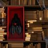 Sitting Grim Reaper Statue Spooky Bookshelf Decoration Gothic Black-Robed Man