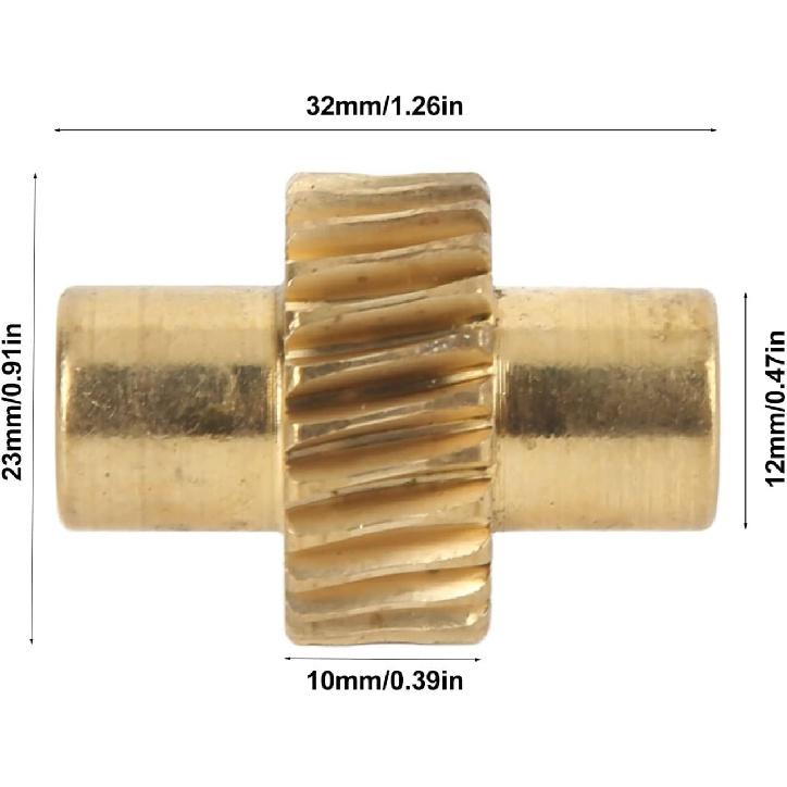 Acouto Power Electric Seat Control Adjust Wheel Gear AA GER 018 for LC80 4500 Brass Car Accessories Replacement