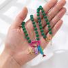 Ornaments Bohemian Resin Beaded Necklace Adjustable Beach Beaded Necklace  Daily