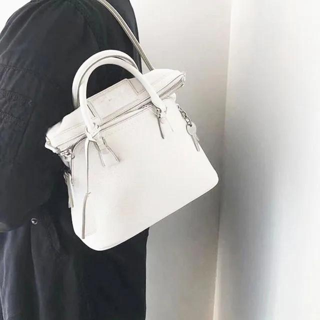 

Женская сумка-мессенджер из натуральной кожи, женская сумка через плечо, женская сумка на цепочке для девушек, модная женская сумка через плечо, сумка-ракушка