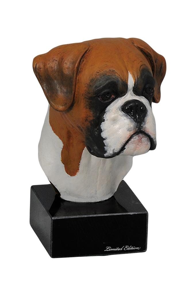 Boxer, German Boxer II - Painted Figurine, Statue, Figure, Made by the Artist, Brand Art-Dog