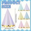 10 pieces Colorful birthday party hats | Embroidered lace cone-shaped hats, suitable for birthday parties and festivals