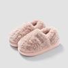 Slippers Women's Winter Home Warm Non Slip Plush Shoes Men Wearing Outside