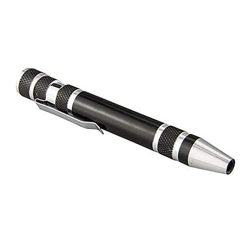TEMLUM 8-in-1 Pen-Shaped Precision Screwdriver Set with Interchangeable Blades, Mini Screwdriver Set with Magnet, Convenient to Carry, Flathead Screwd