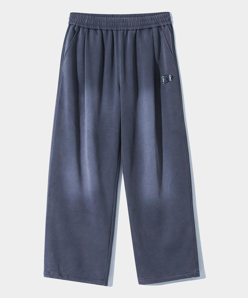 Dimiteulibeullaeg Vlad One-Pleat Pigment Fade Wash Sweatpants_Navy