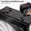 4 Heat Pipe ARGB CPU Air Cooling Fan PWM 4Pin ARGB Cooling Fan For PC Case Computer Hardware Thermal Management