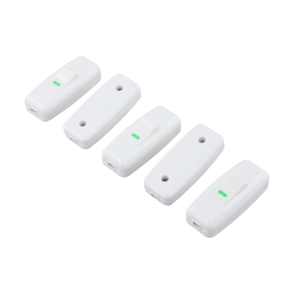 Compact Design 2-Pin Switch Cord Switch Impulse Switch Internal Copper Contacts