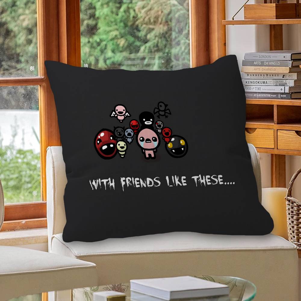Game The Binding Of Isaac Cushion Cover Car Throw Pillow Case For Sofa Car Christmas Gift 40x40cm 45x45cm