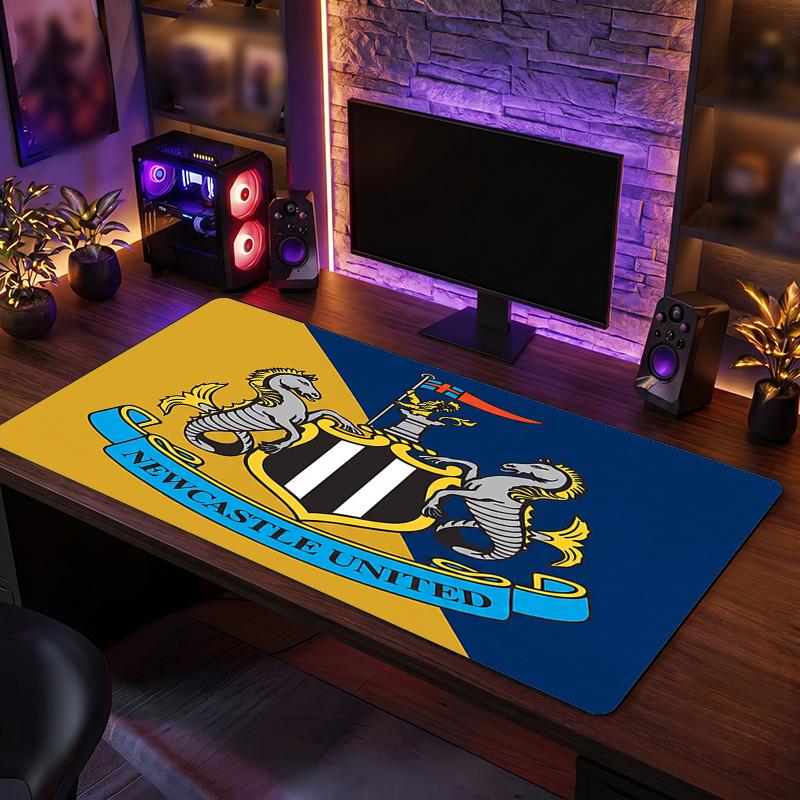 Tappetino Mouse Grande Stampa Calcio Newcastle United, Tappetino Esteso Antiscivolo per Scrivania da Gioco per Ufficio Casa