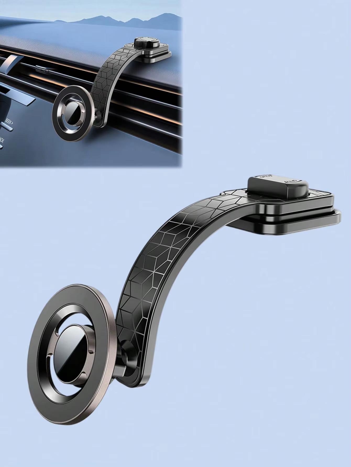 

Flexible Magnetic Car Phone Mount – Adjustable Aluminum Alloy Arm, 360° Rotation, Universal Fit for iPhone & All Smartphones чёрный