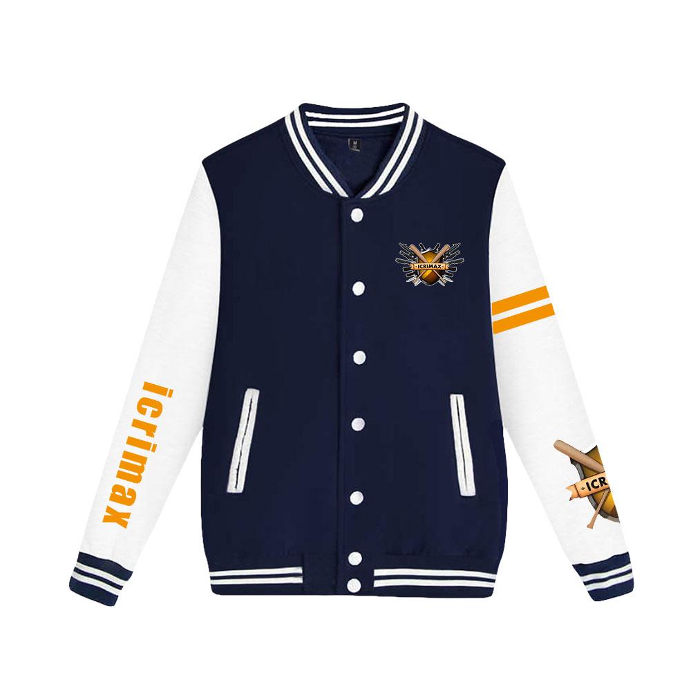 NEW Arrivals Unisex Fashion Icrimax Printed Baseball Sweatshirt Women Men Outdoor Sport Jackets