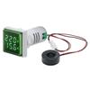 1Pcs Voltage Tester Meter Voltage Current Indicator Digital Dual Display AC 60-500V 1-100A LED Display Voltmeter
