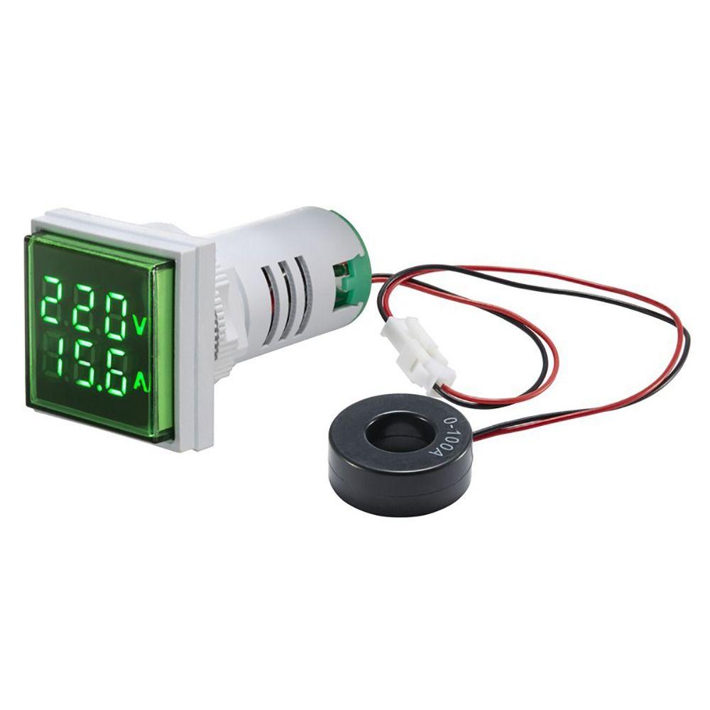 1Pcs Volt Voltage Tester Meter LED Display Voltmeter Voltage Tester Meter Voltmeter Ammeter