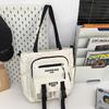 Women's Handbag Color Block Men's Messenger Bag Large Capacity Student Class Shoulder Bag