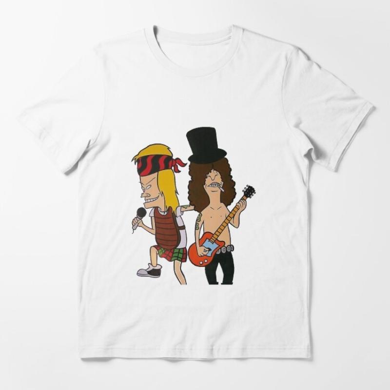 

GNR and Bevis BartHeds Humorous Cartoon Pattern Printed Unisexs and Womens Tshirts Suitable for All Sizes 4XL