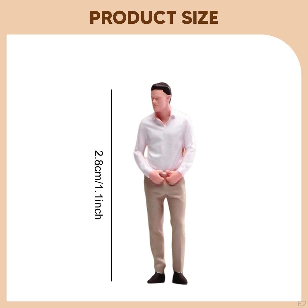 1:64 Anzugmodell Mini-Dioramen Harz-Jungenfigur Winzige Menschen für Mikrolandschaft Feengarten