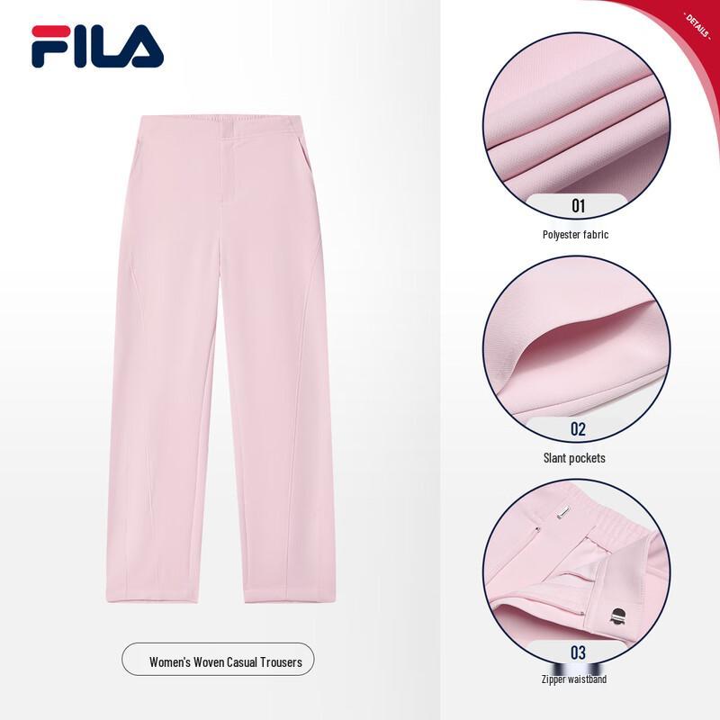 FILA Women s Autumn Casual Straight-Leg Woven Trousers XL