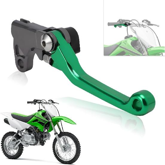 

Dirt Bike Brake Lever Folding Levers CNC for KLX 110 KLX110 KLX110L 2010-2024 Black зелений