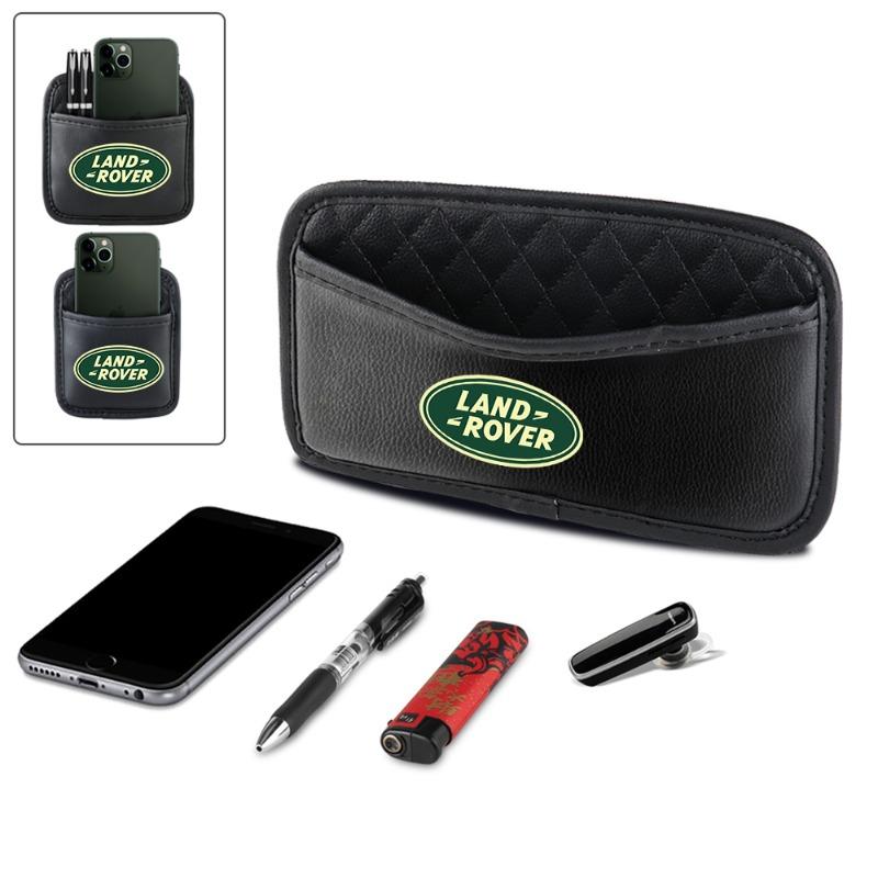 Leather Car Storage Pocket Seat Back/Door/Center Console Organizer for Land Rover Discovery Freelander 3 SVR L320 L330 Evoque Defender Range Rover